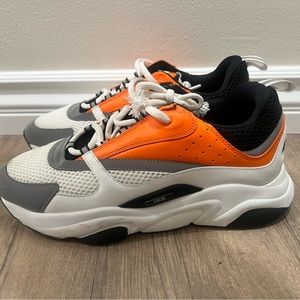 Dior B22 Sneaker size EU 45 Orange and Silver